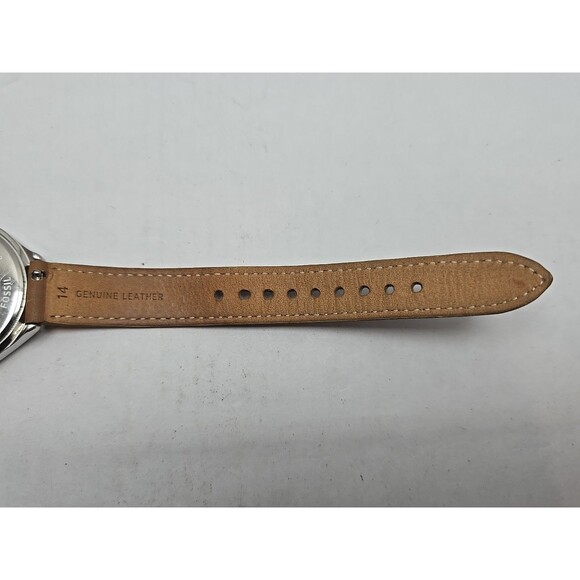 Fossil Suitor BQ3083 Womens Quartz Watch Cream Dial Brown Leather New Battery - Picture 11 of 12